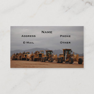 Heavy Equipment Business Card