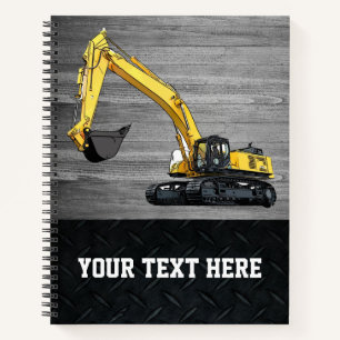 Heavy Equipment Business Excavator Construction Notebook