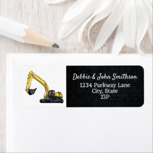 Heavy Equipment Business Excavator Return Address
