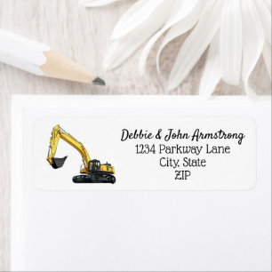 Heavy Equipment Business Excavator Return Address