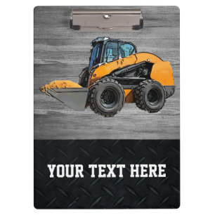 Heavy Equipment Business Skid Steer Construction N Clipboard
