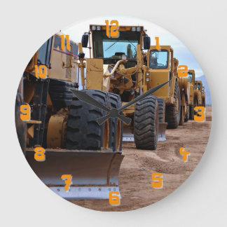 Heavy Equipment Image Clock