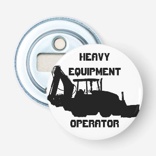 Heavy Equipment Operator Bottle Opener