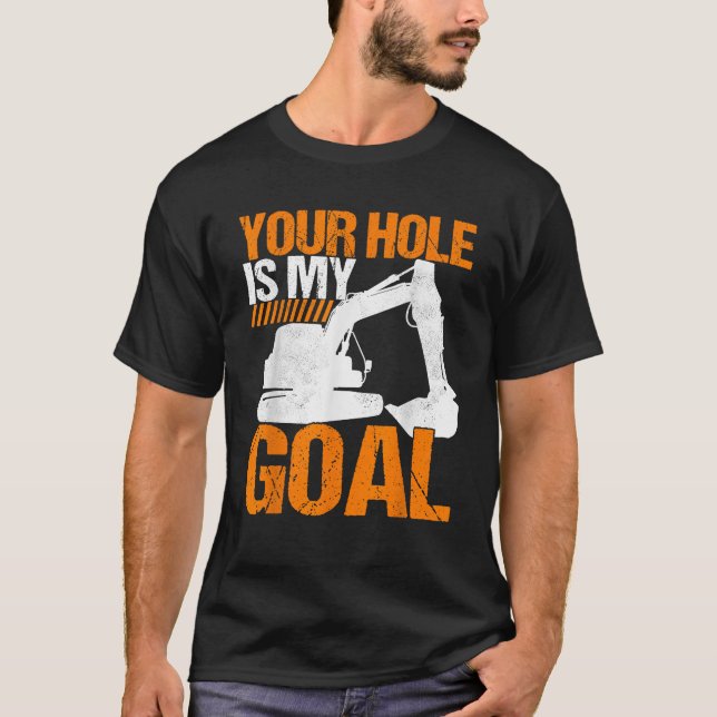 Heavy Equipment Operator Excavator Operator T-Shirt (Front)
