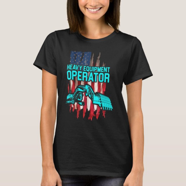 Heavy Equipment Operator Plans Driver T-Shirt (Front)