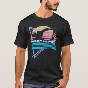 Heavy Equipment Operator Retro HEO HEV I Run Hoes T-Shirt