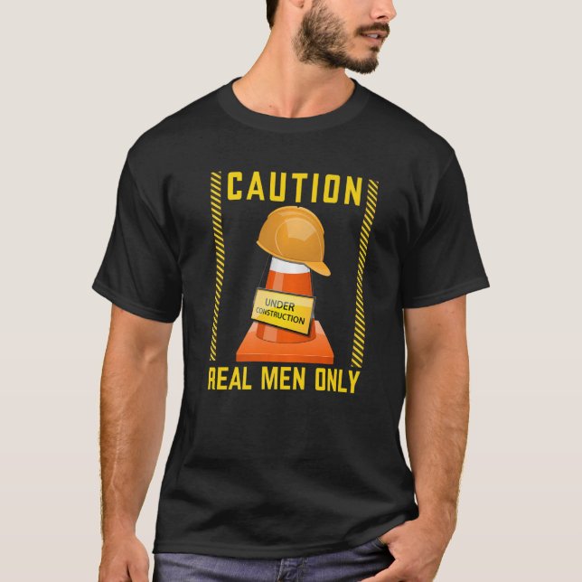 Heavy Equipment Operator Road Construction for Men T-Shirt (Front)