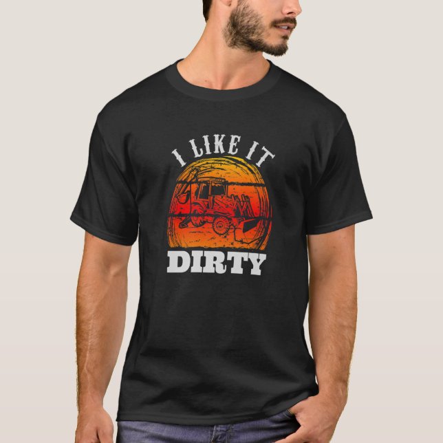 Heavy Equipment Operator Road Construction for Men T-Shirt (Front)