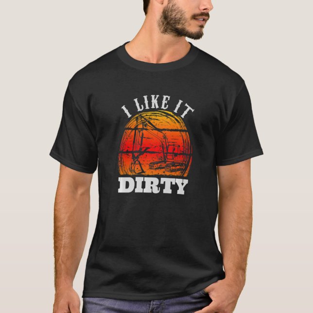 Heavy Equipment Operator Road Construction for Men T-Shirt (Front)
