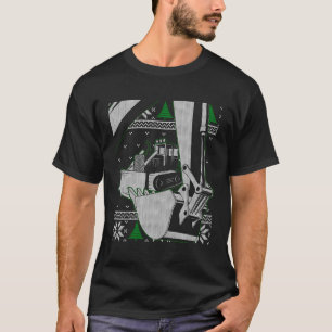 Heavy Equipment Operator Ugly Christmas Constructi T-Shirt