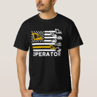 Heavy Equipment Operator Us Flag