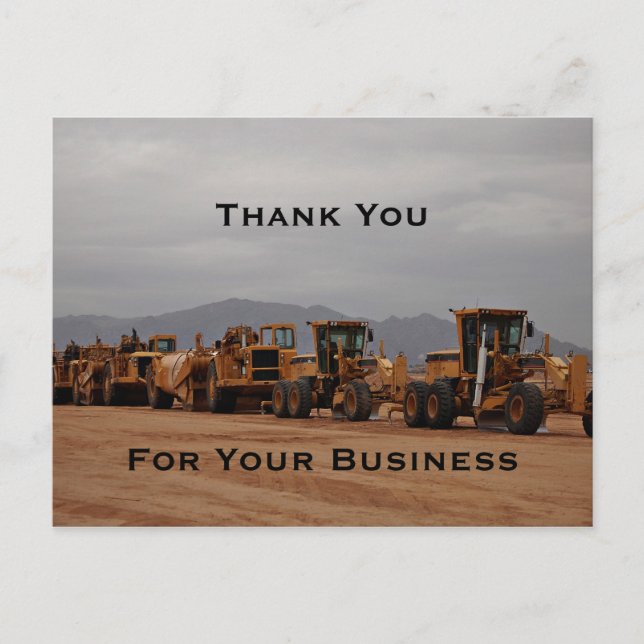 Heavy Equipment Postcard (Front)