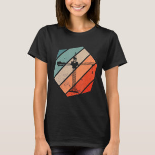 Heavy Equipment Retro Hexa Crane Crane Operator T-Shirt