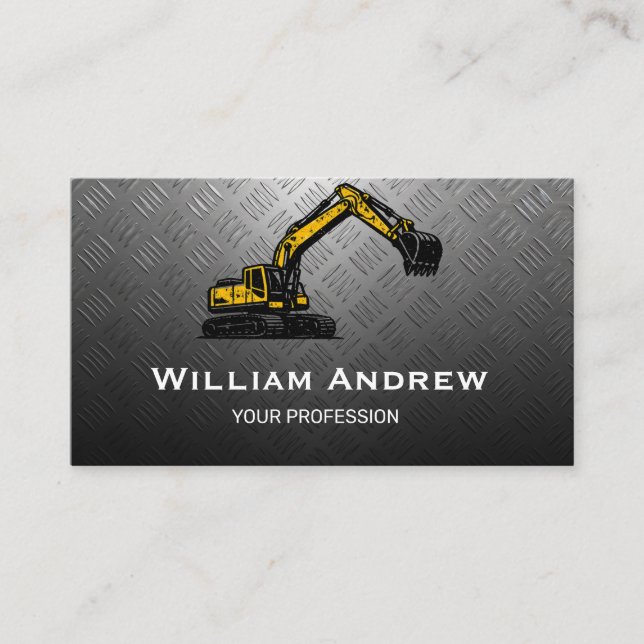 Heavy Equipment Skid Steer Operator Business Card (Front)