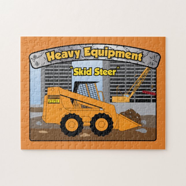 Heavy Equipment Skid Steer puzzle (Horizontal)