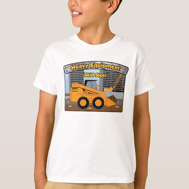 Heavy Equipment Skid Steer T-Shirt (Front)