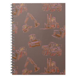 Heavy Equipment Spiral Notebook for Work