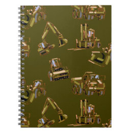 Heavy Equipment Spiral Notebook for Work