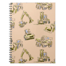Heavy Equipment Spiral Notebook for Work