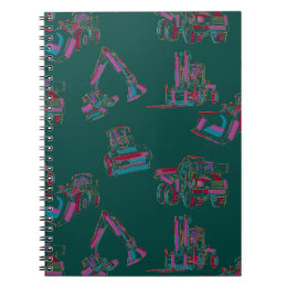 Heavy Equipment Spiral Notebook for Work