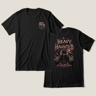 Heavy & Haunted Gothic Skull Barbell Men's Gym Tri-Blend Shirt