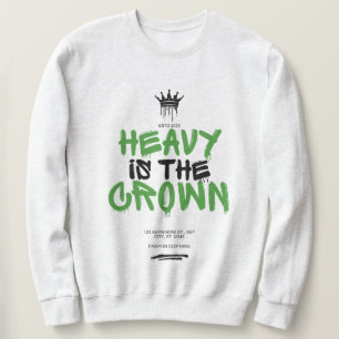 "Heavy Is the Crown" Black Men Graphic Sweatshirt