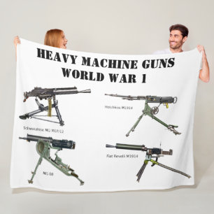 HEAVY MACHINE GUNS of WW1 Fleece Blanket
