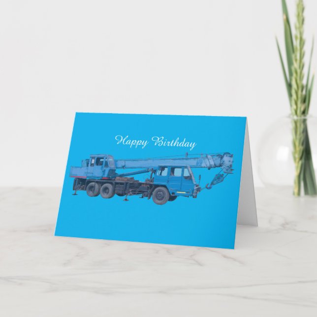 Heavy Machinery Birthday Card (Front)