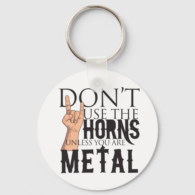 Heavy Metal Badass Key Ring (Front)