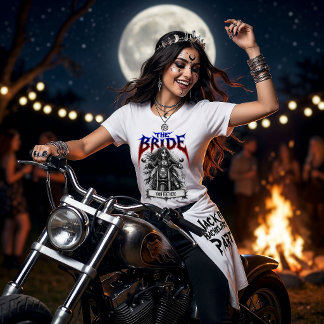 Heavy Metal Bride Bachelorette Party Coven Custom Tri-Blend Shirt