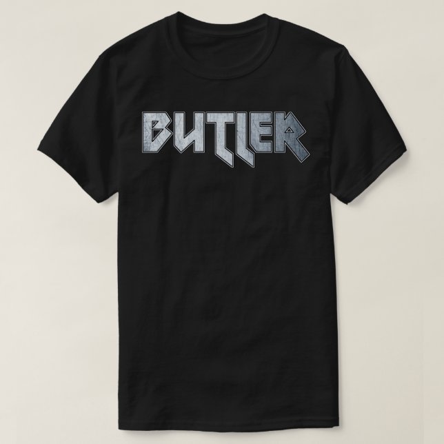 Heavy metal Butler T-Shirt (Design Front)