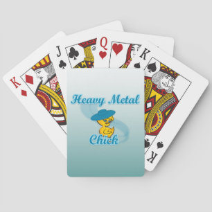 Heavy Metal Chick #3 Playing Cards