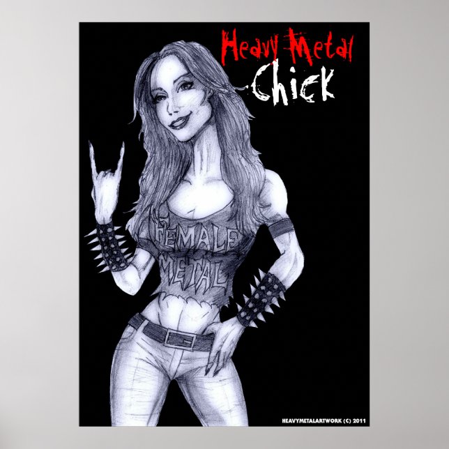 Heavy Metal Chick Poster (Front)