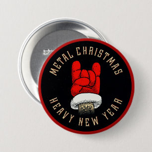 Heavy Metal Christmas  7.5 Cm Round Badge