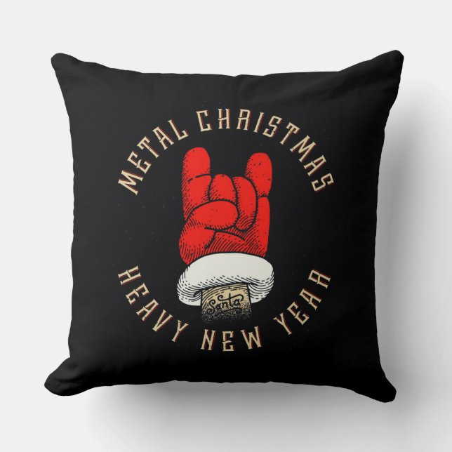 Heavy Metal Christmas Cushion (Front)