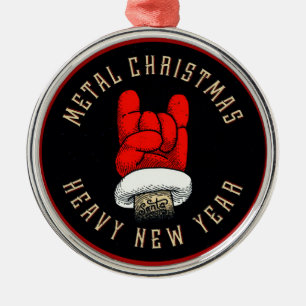 Heavy Metal Christmas Metal Tree Decoration