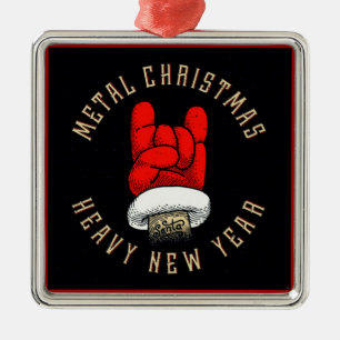 Heavy Metal Christmas Metal Tree Decoration