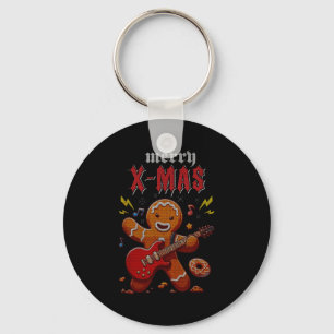 Heavy Metal Christmas Sleigher Hail Santa Claus Ro Key Ring