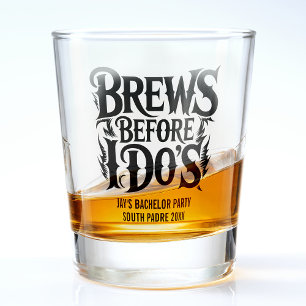 Heavy Metal Custom Bachelor Party Rock N' Roll Shot Glass