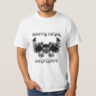 Heavy Metal Detecting Basic White Value Tshirt
