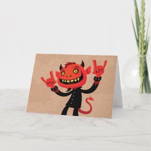 Heavy Metal Devil Card