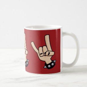 Heavy Metal Devil Horns Coffee Mug