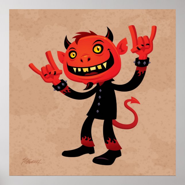Heavy Metal Devil Poster (Front)
