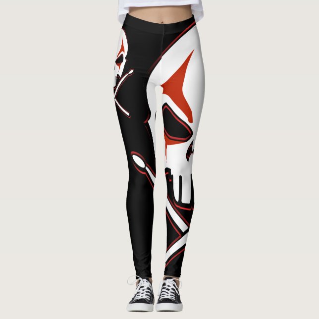 Heavy Metal Drummer Leggings Rock & Roll Legging (Front)