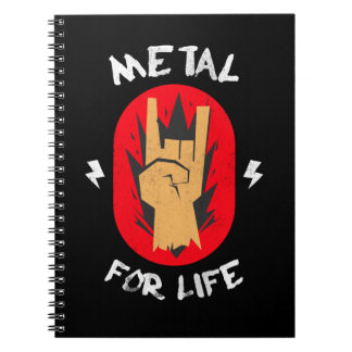 Heavy metal for life-rock notebook