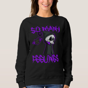 Heavy Metal Grim Reaper Black Metal Emo Feelings B Sweatshirt