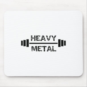 Heavy Metal Gym Fitness Weightlifting Bodybuilding Mouse Mat