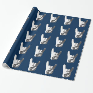 Heavy Metal Hand Sign Wrapping Paper