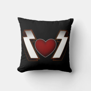 Heavy Metal Heart Cushion