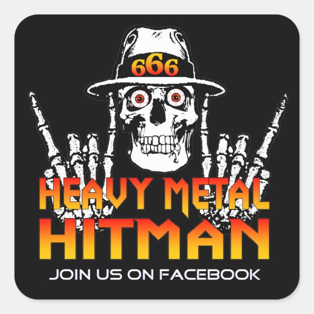Heavy Metal Hitman Sticker (Front)